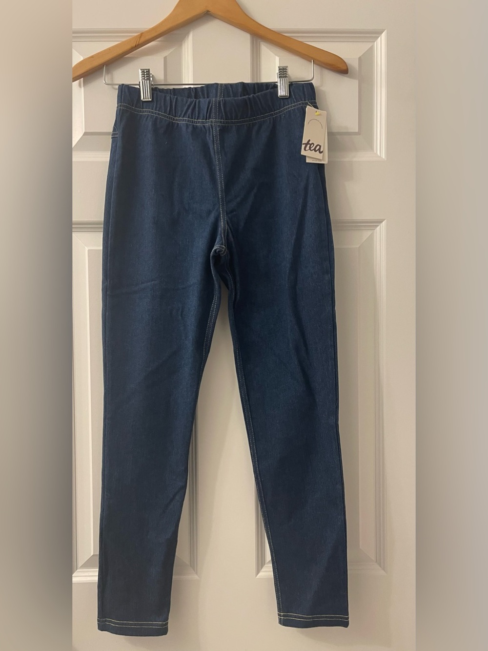 NWT NIB Tea Collection Denim-Like Leggings - size 14 jeggings